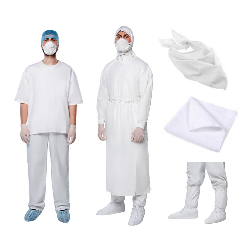 Комплект одягу протичумний №1, бязь біла, нестерильний, багатораз.вик.,ТМ"АХІЛЛ"